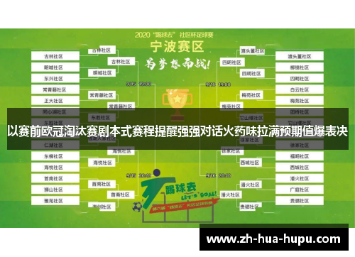 以赛前欧冠淘汰赛剧本式赛程提醒强强对话火药味拉满预期值爆表决